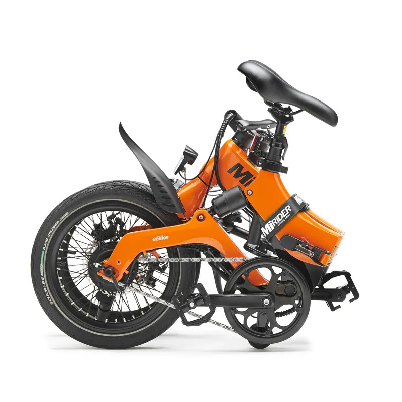 MiRider One Folding Electric Bike 16in Solar Orange-3